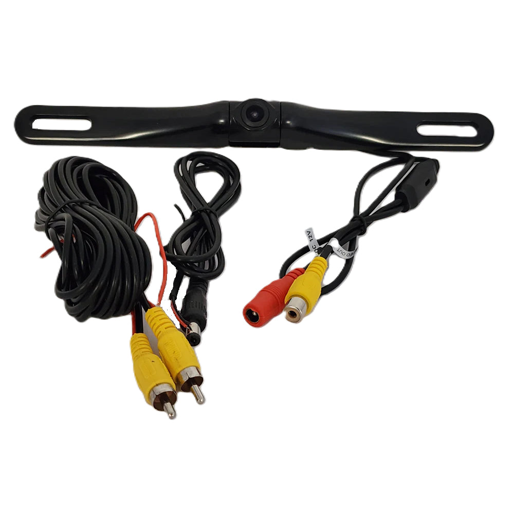 Cerwin Vega CLP1 HD Slim License Plate Backup Camera - Waterproof, Night Vision, Easy Installation for Trucks, SUVs, RVs & Trailers | Parking Assistance & Safety Reverse Viewing