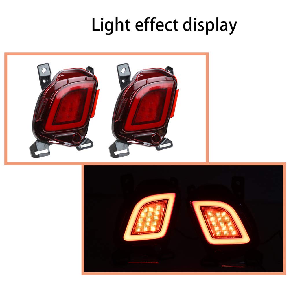 2014-2019 Toyota Highlander LED Tail Light Assembly - Super Bright Brake Lights, Turn Signals & Reverse Lamps | Durable Rear Bumper Reflector for Night Driving & Enhanced Safety