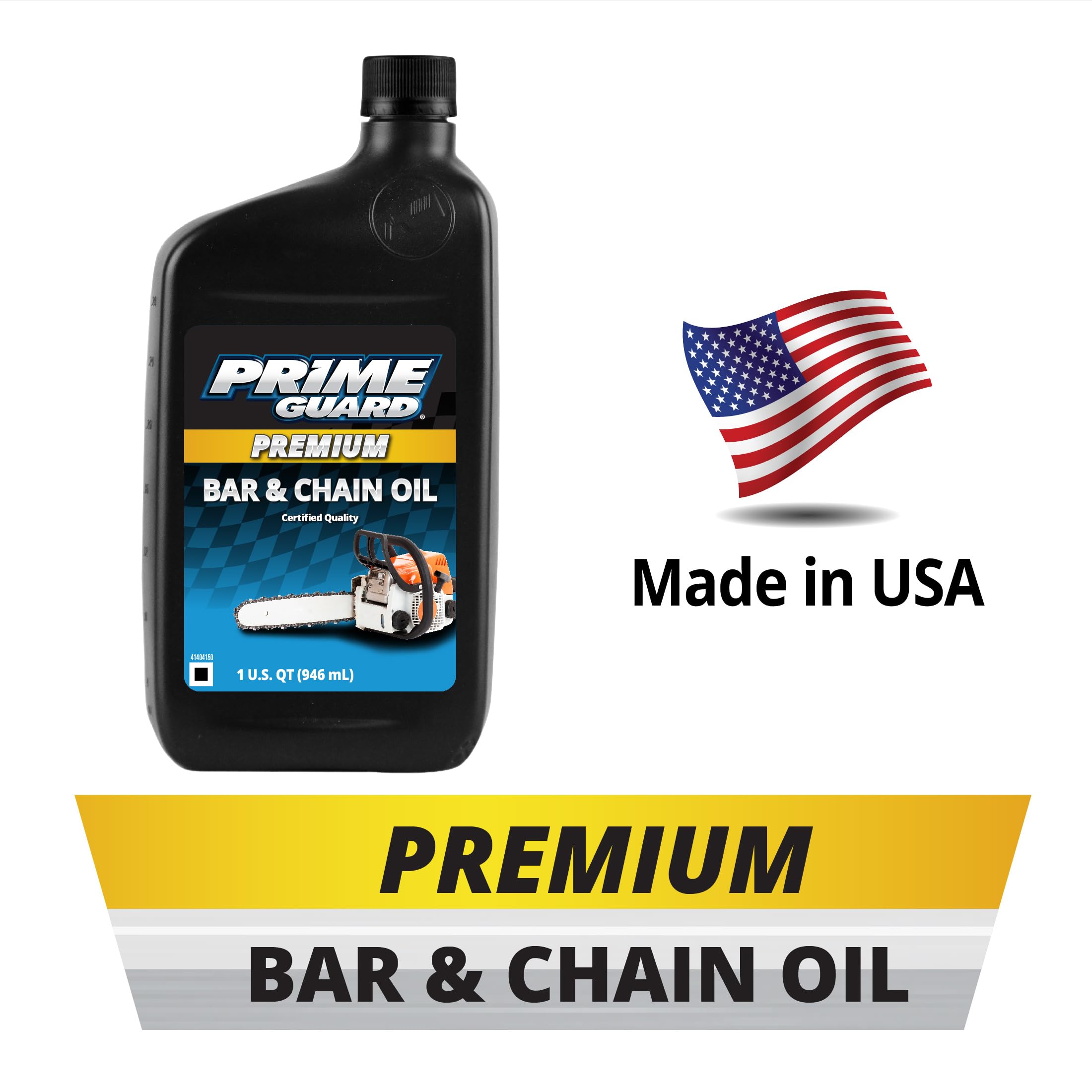Premium Bar and Chain Oil - 1 Quart (32 oz) for Chainsaw Lubrication | High-Performance Lubricant for Forestry, Woodcutting & Landscaping Tools