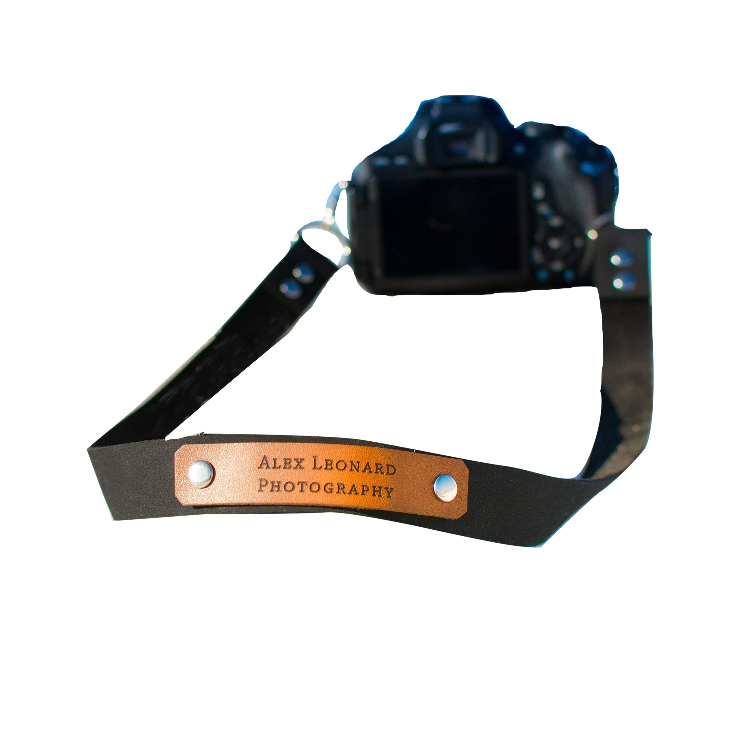 Custom Personalized Leather Camera Strap - Handmade Adjustable Neck Strap for DSLR/Mirrorless Cameras - Perfect Photography Gift & Anniversary Present for Photographers