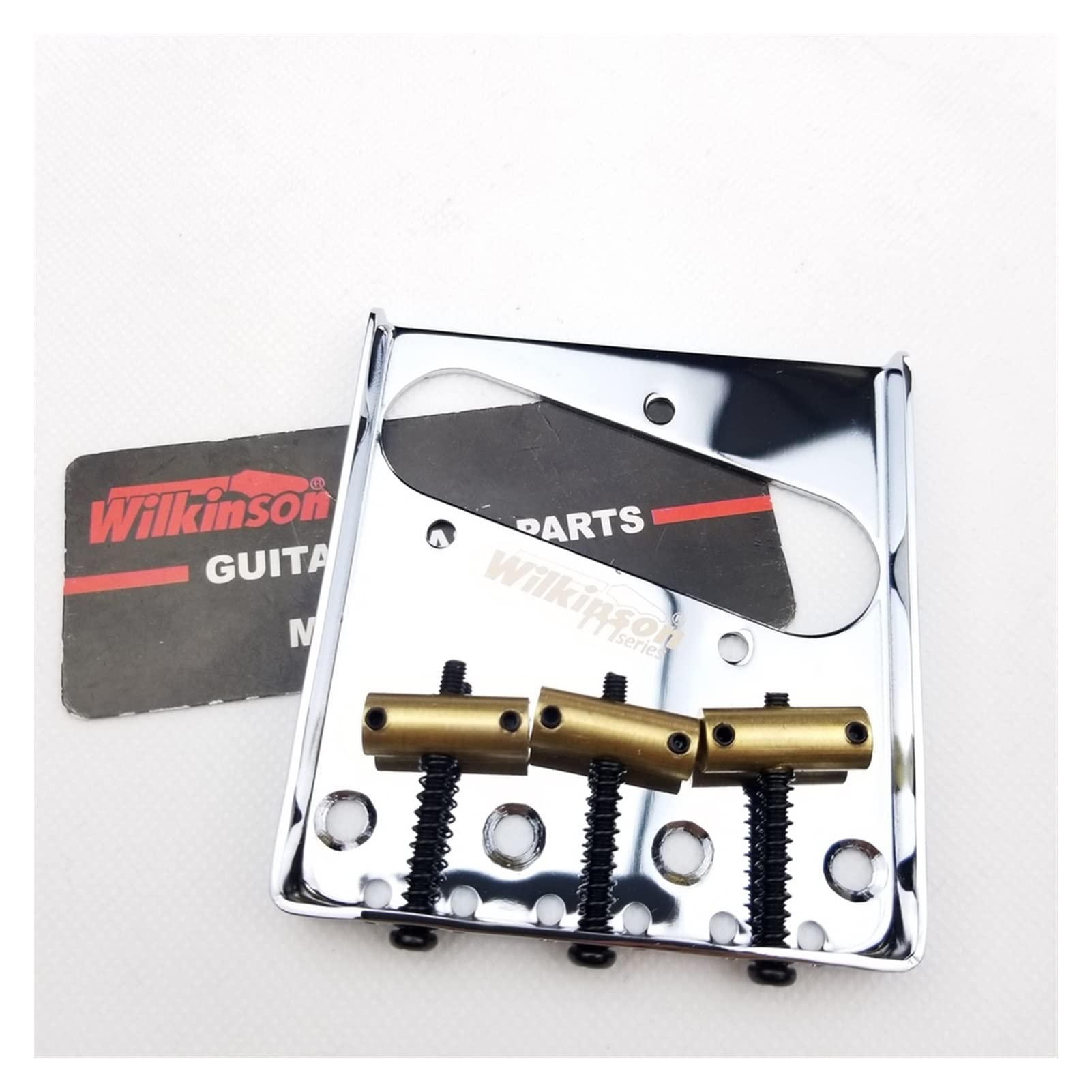 TL Electric Guitar Saddle Bridge - Brass & Chrome Silver Saddles for Enhanced Tone & Sustain | Perfect for Rock, Blues & Metal Performances