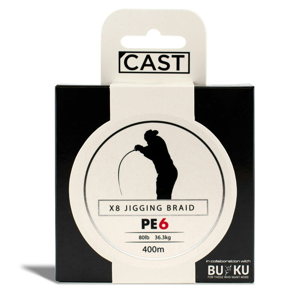 Cast Buku Jigging Braid X8 - Premium Saltwater Fishing Line for Jigging, Trolling & Deep Sea Fishing - High Strength 8-Strand PE Braided Line - Perfect for Offshore, Inshore & Boat Fishing Adventures