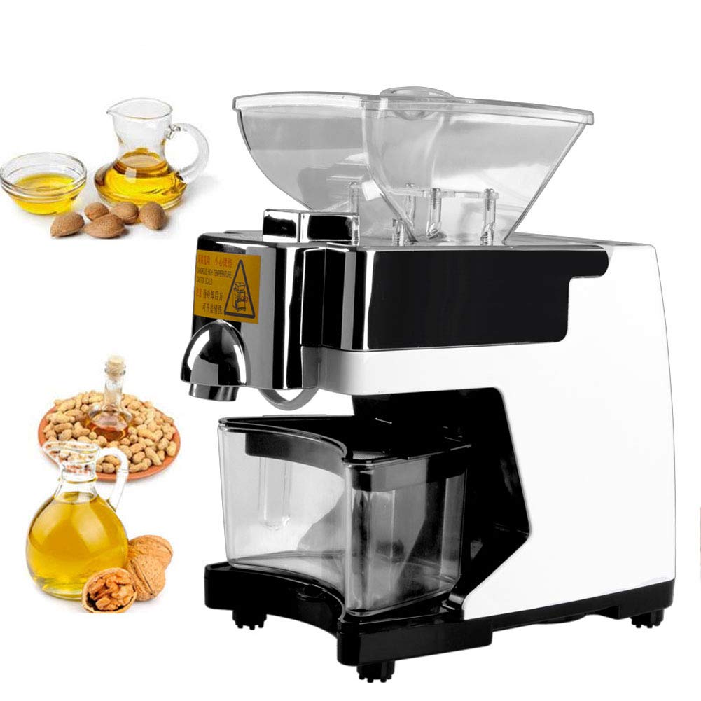 Automatic Oil Press Machine for Kitchen - Cold Press Nut & Seed Oil Extractor for Flax, Peanut, Hemp, Sunflower, Sesame | Perfect for Home Cooking, Healthy Diets & DIY Essential Oils