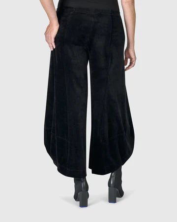 AP810B Oracle Velvet Punto Black Pants for Women - Soft Stretch Comfortable Dress Pants for Office, Business Casual & Evening Wear