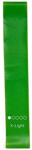 ZCM Pull Rope Elastic Fitness Bands - Yoga Resistance Bands for Home & Gym Workouts - Sport Training Equipment for Strength, Stretching & Rehabilitation - Green (Ideal for Yoga, Pilates, CrossFit & Physical Therapy)