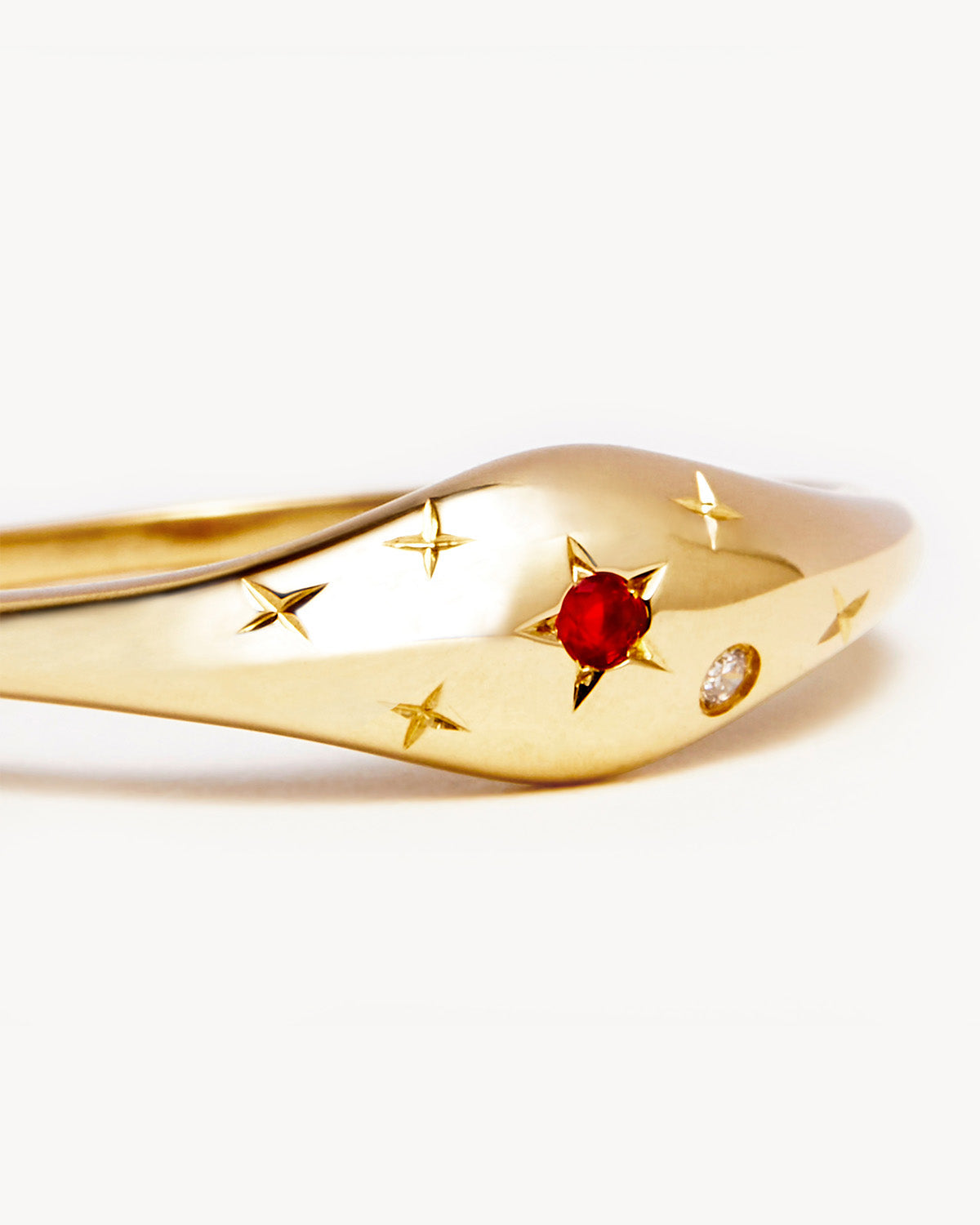14K Solid Gold Lucky Starry Night Zodiac Diamond Ring for Scorpio - Perfect for Birthdays, Anniversaries & Special Occasions