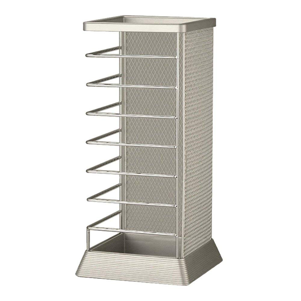 Yamazaki Home 5582 X-Change Adjustable Stand Holder for Umbrellas & Walking Canes - Silver | Space-Saving Organizer for Entryway, Hallway & Closet Storage