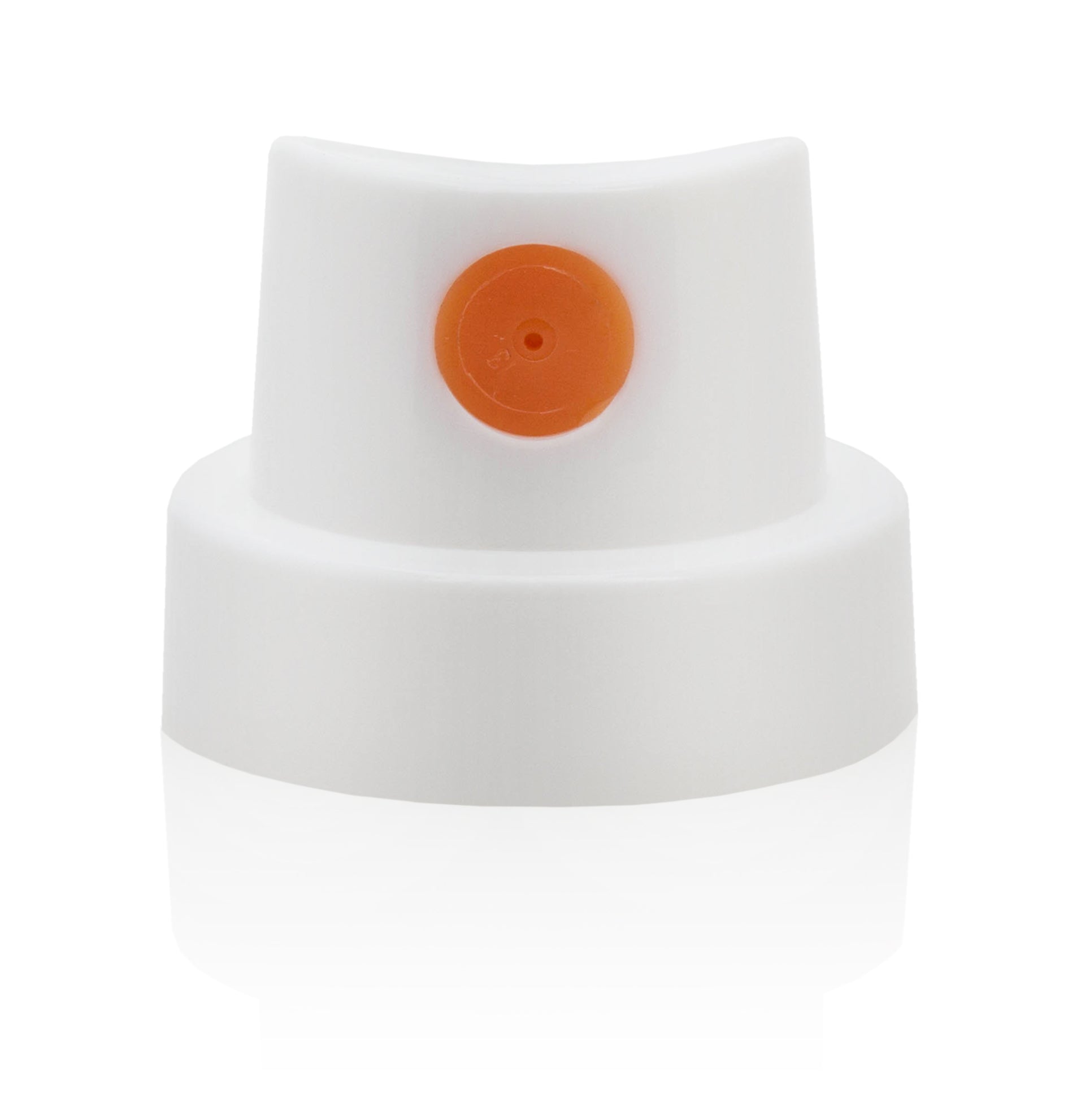 Montana Fat Cap White Orange Dot - Premium Spray Paint for Graffiti, Street Art & DIY Projects - Ideal for Artists, Murals & Creative Designs