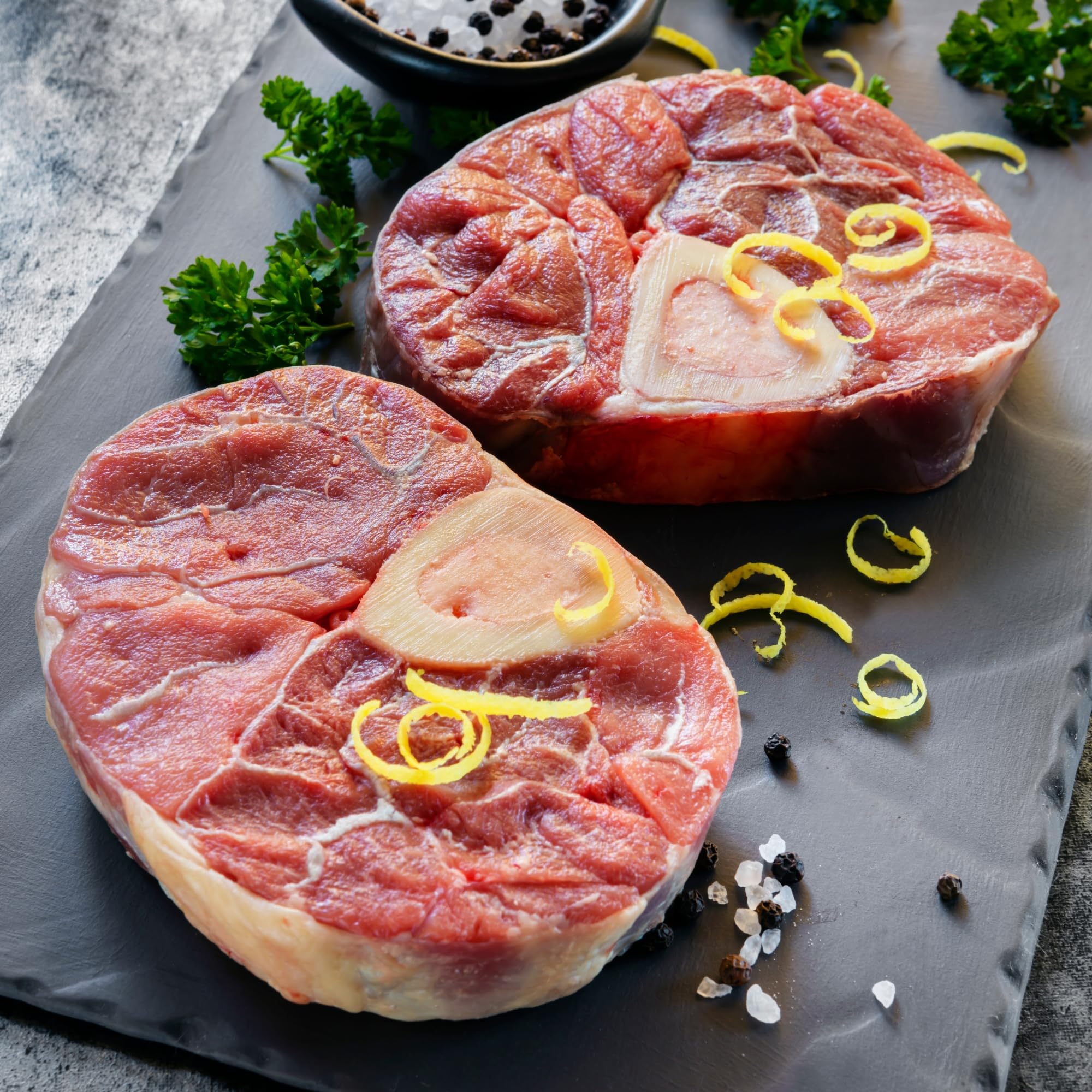 Premium Veal Osso Bucco - 3-Inch Center Cut Hindshank (7-8 Pieces, 10 lbs) | Gourmet Italian Braised Dish for Fine Dining & Special Occasions