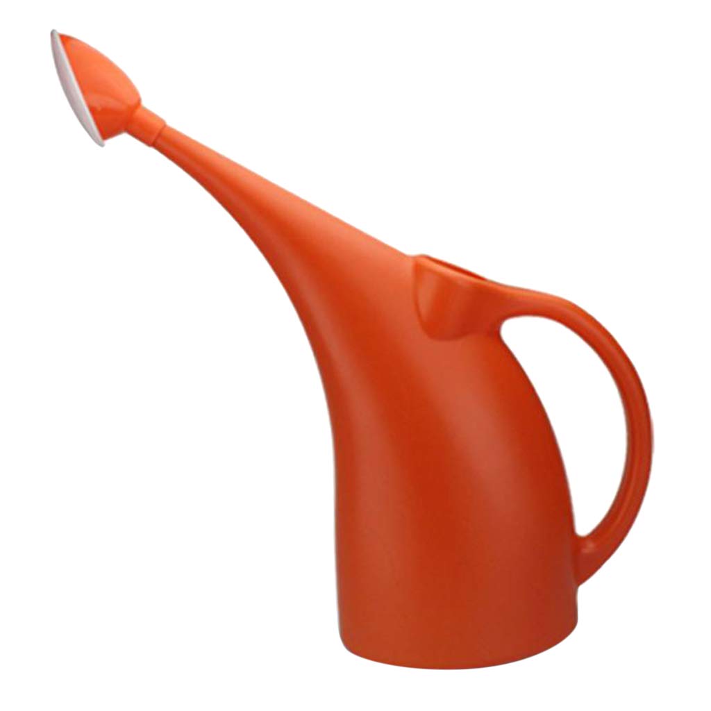 SM SunniMix 2.0L & 3.0L Watering Can with Long Sprinkler Head & Rose Diffuser - Perfect for Indoor Plants, Outdoor Flowers, and Garden Irrigation (Orange, 3L Capacity)