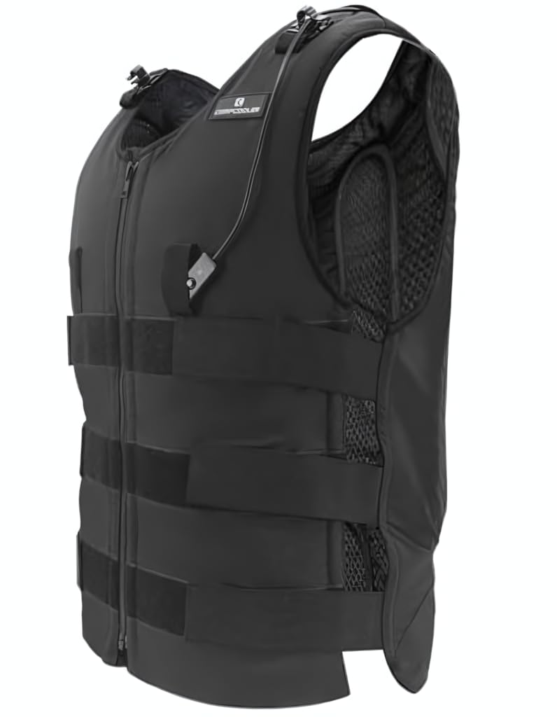 Black UniVest ICE Cooling System - 2.5L Hydration Bladder with Flow Control - Breathable Outerwear Cooling Vest for Outdoor Work, Sports & Hot Weather Activities