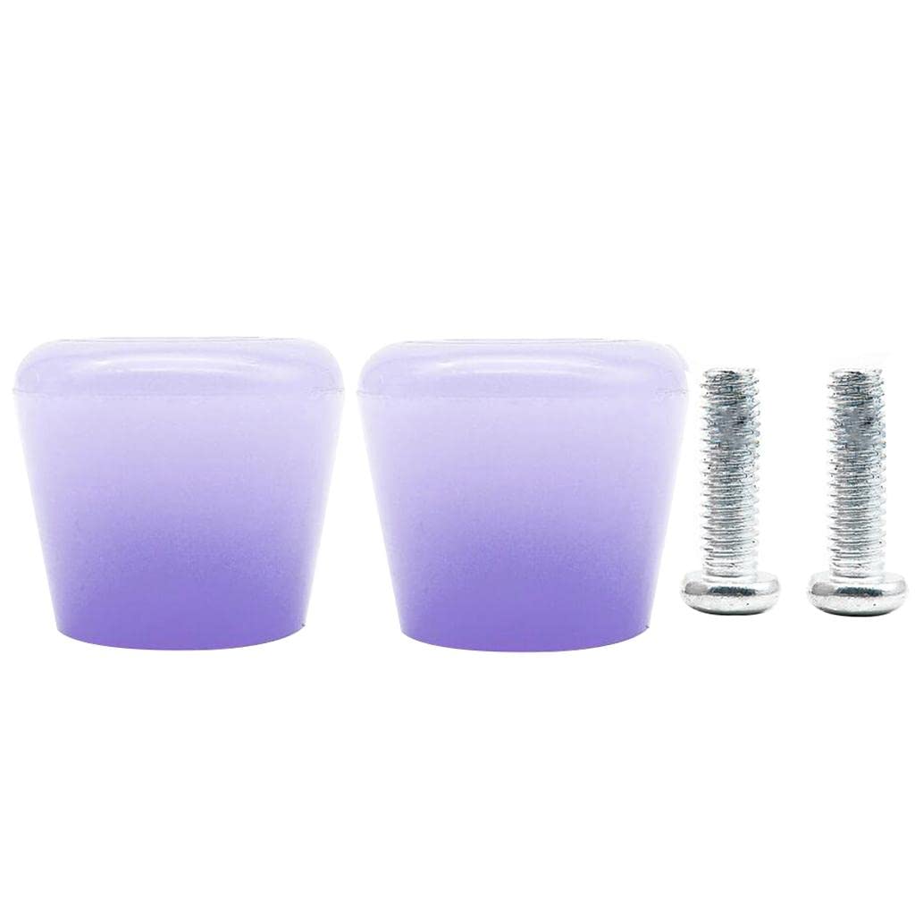 Premium Purple Pack Roller Skate Toe Stopper Set - Durable & Enhanced Grip for Indoor & Outdoor Skating, Rink, Park & Street Use