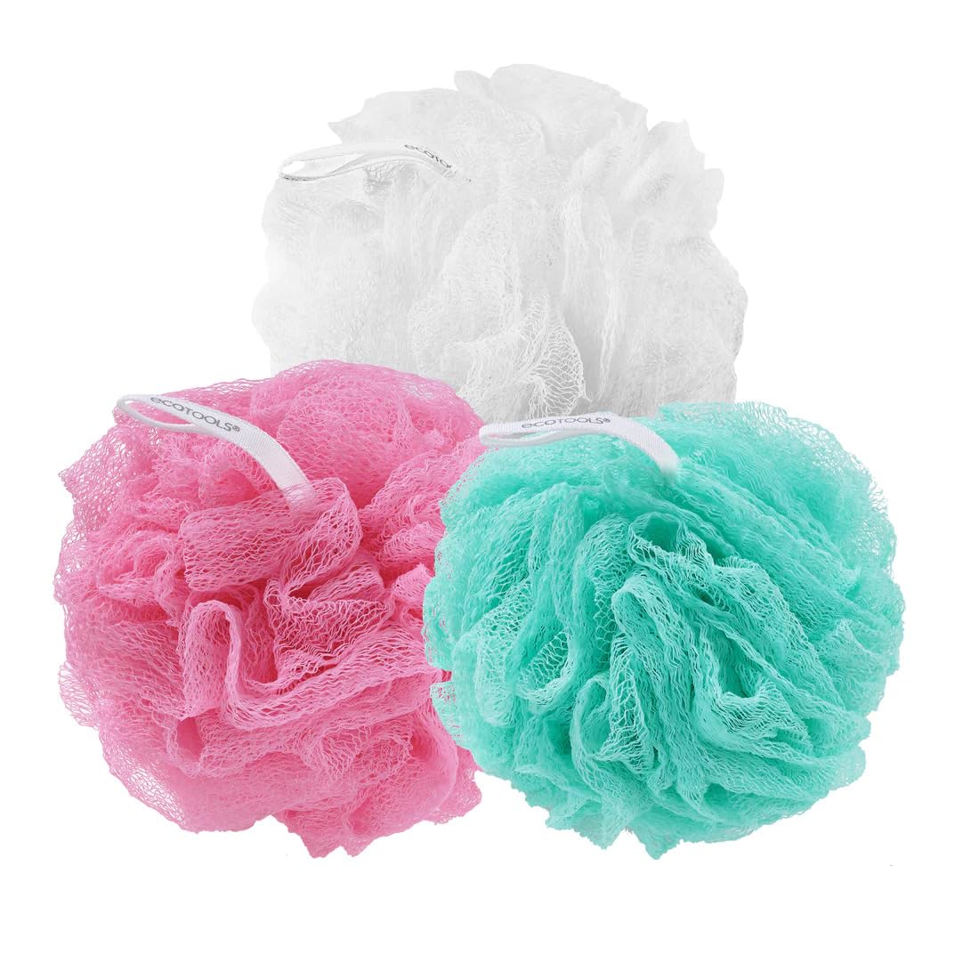 Premium 3-Pack Bath Loofah Sponge & Body Scrubber for Women & Men - Exfoliating Shower Pouf, Soft Bath Brush for Smooth Skin - Multicolor (Perfect for Daily Shower, Spa & Skincare Routine)