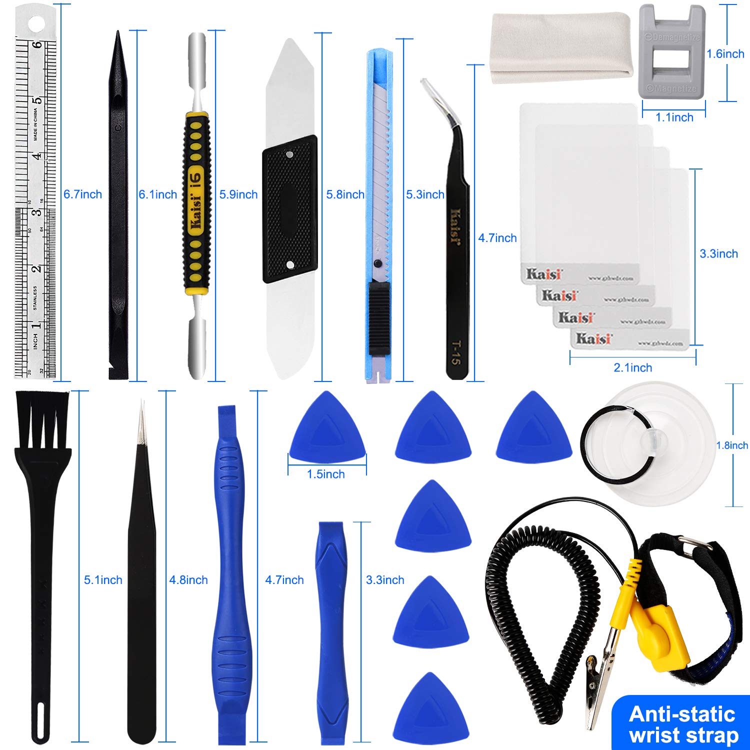 Kaisi 136-in-1 Professional Electronics Repair Tool Kit - Magnetic Precision Screwdriver Set with Portable Case | Ideal for iPhone, Laptop, Smartphone & PC Repairs