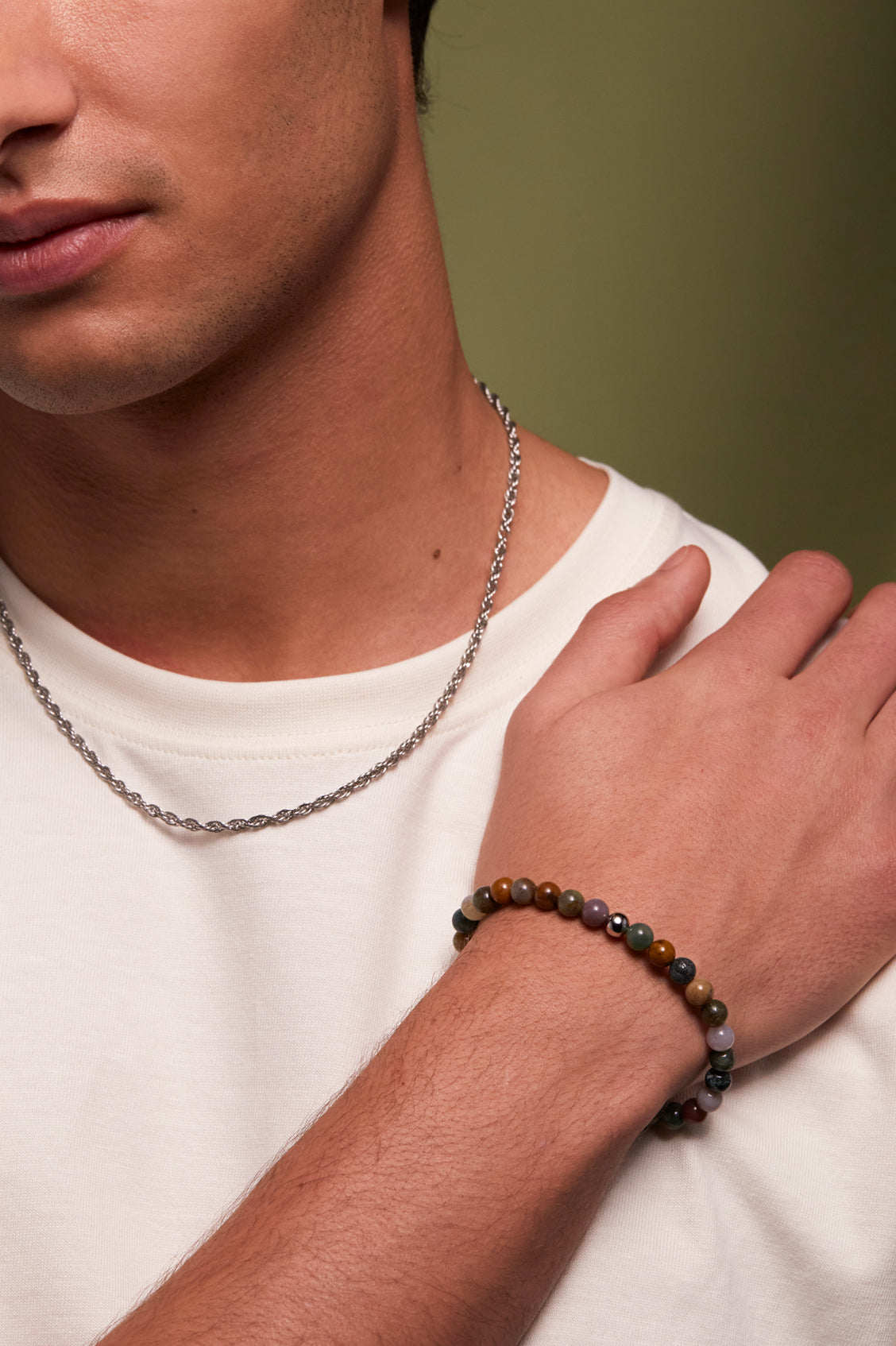 Gemstone Beaded Bracelet for Men - Handmade Natural Stone Bracelet - Spiritual Healing & Fashion Jewelry - Perfect for Gifts, Meditation & Everyday Wear