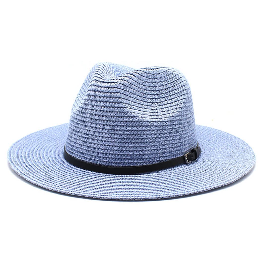 Stylish Women's Wide Brim Straw Bucket Hat - UPF Sun Protection Summer Beach Hat, Adjustable 6 7/8-7 3/8 Head Size - Perfect for Outdoor Activities, Vacations & Fashion Accessories (Pink)