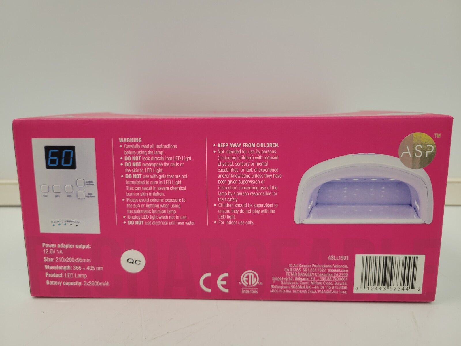 Lumina By ASP ASN S10 Rechargeable LED/UV Curing Lamp for Nails - Professional Gel Polish Curing Light for Manicure & Pedicure at Home or Salon