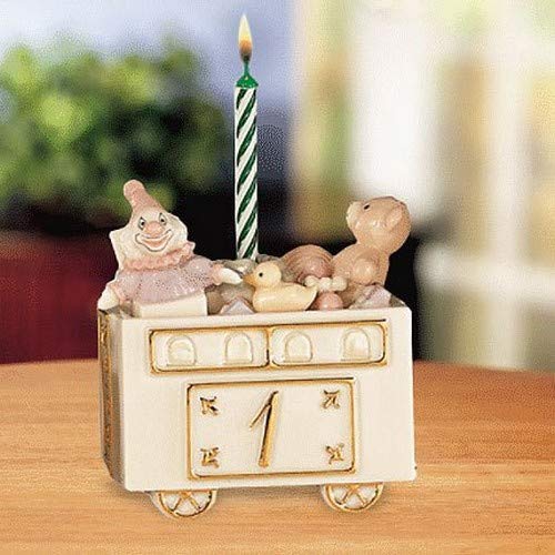 Lenox Fantastic First Birthday Car - Personalized Baby's 1st Birthday Gift for Boys & Girls | Keepsake Collectible Toy Car | Perfect for Birthday Parties, Photo Props, and Nursery Decor