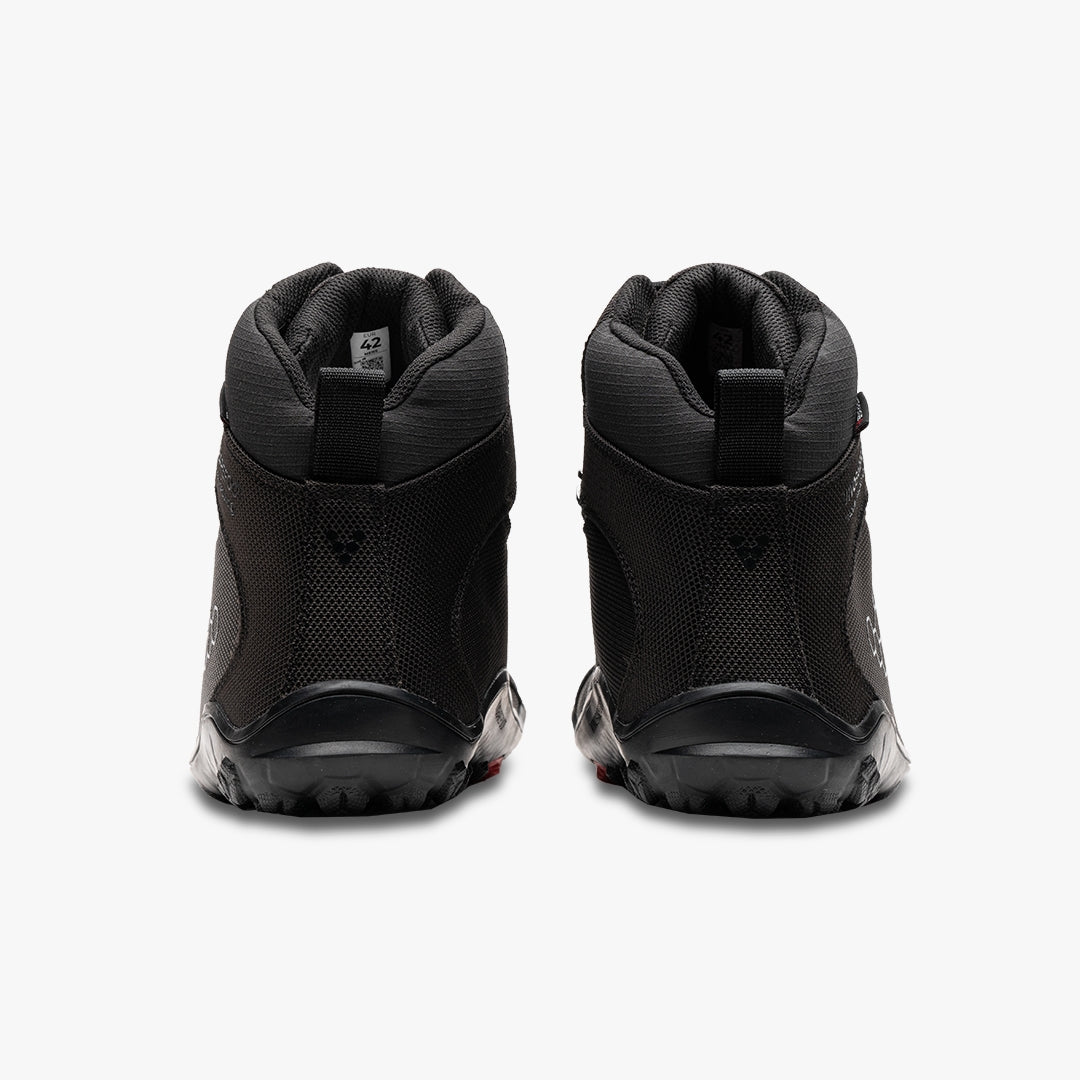Vivobarefoot Men's Tracker Textile FG2 Hiking Boots - Obsidian Color | Lightweight & Waterproof for Outdoor Adventures, Trail Running & Camping