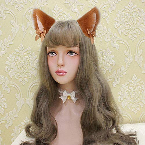 Fxaelian Animal Fox Cat Dog Ears Headband - Cute Fluffy Cosplay Costume Accessories for Halloween, Parties, Anime Conventions & Dress Up Play