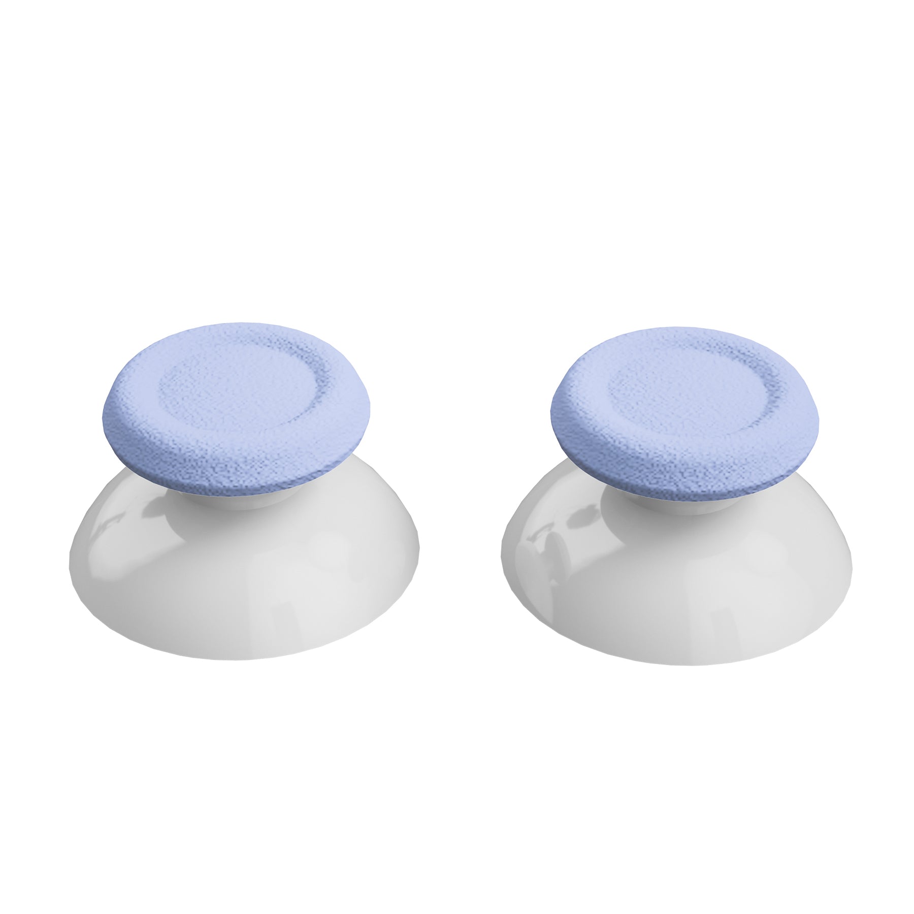 eXtremeRate Light Violet & White Dual Color Replacement 3D Joystick Thumbsticks for PS4 Slim/Pro Controller - Includes Phillips Screwdriver - Enhanced Grip & Precision for Gaming - Perfect for FPS, Racing & Action Games (Model P4J0132)