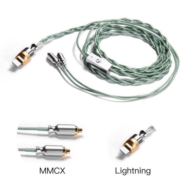 DD ddHiFi M120B All-in-One USB C & Lightning Earphone Upgrade Cable - MMCX & 0.78mm Connectors for HiFi Headphones - Perfect for Audiophiles, Travel, and Studio Use