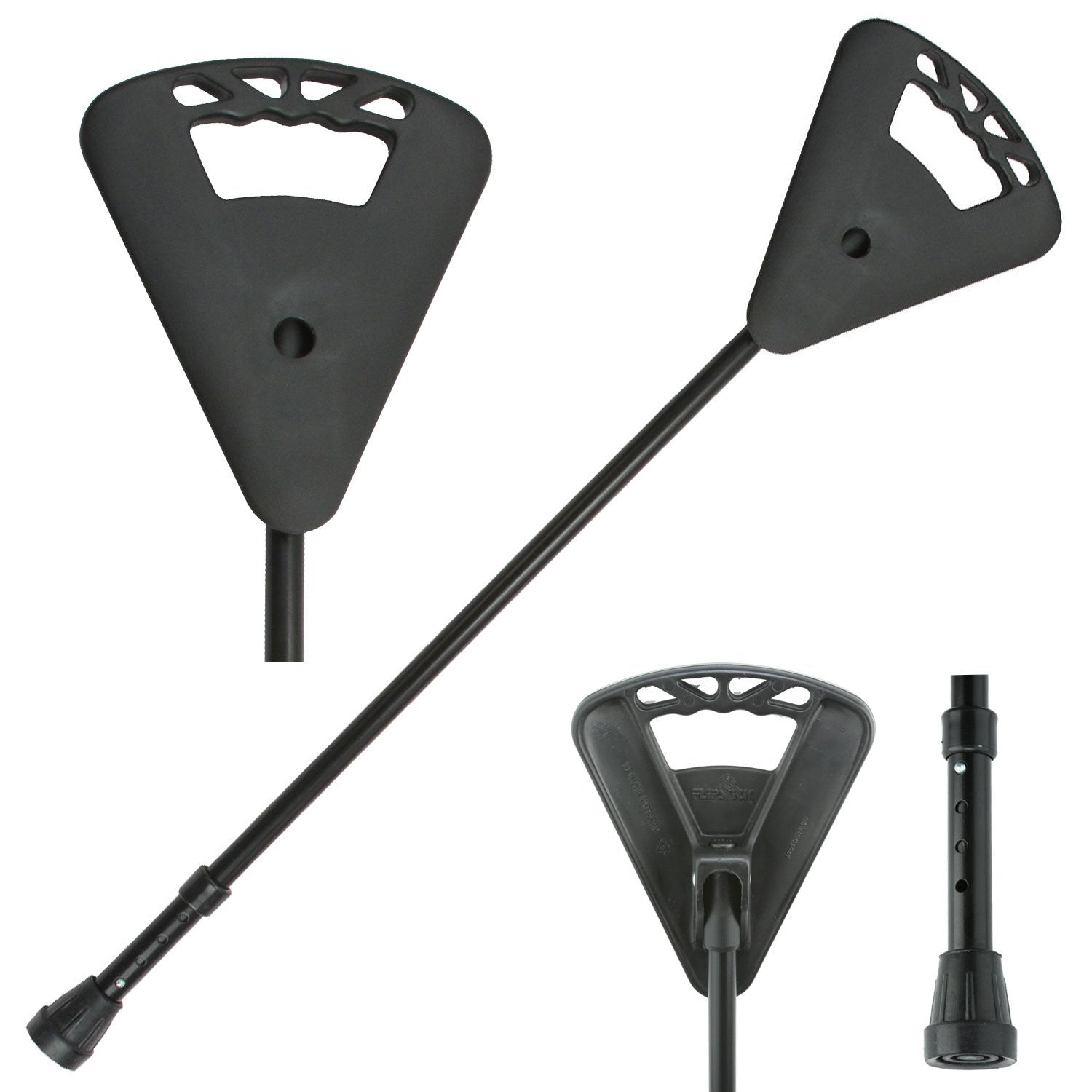 Adjustable Non-Folding Flipstick Seat Cane - Lightweight Walking Stick with Flip-Up Seat for Seniors & Hikers - Perfect for Outdoor Activities, Travel, and Mobility Support
