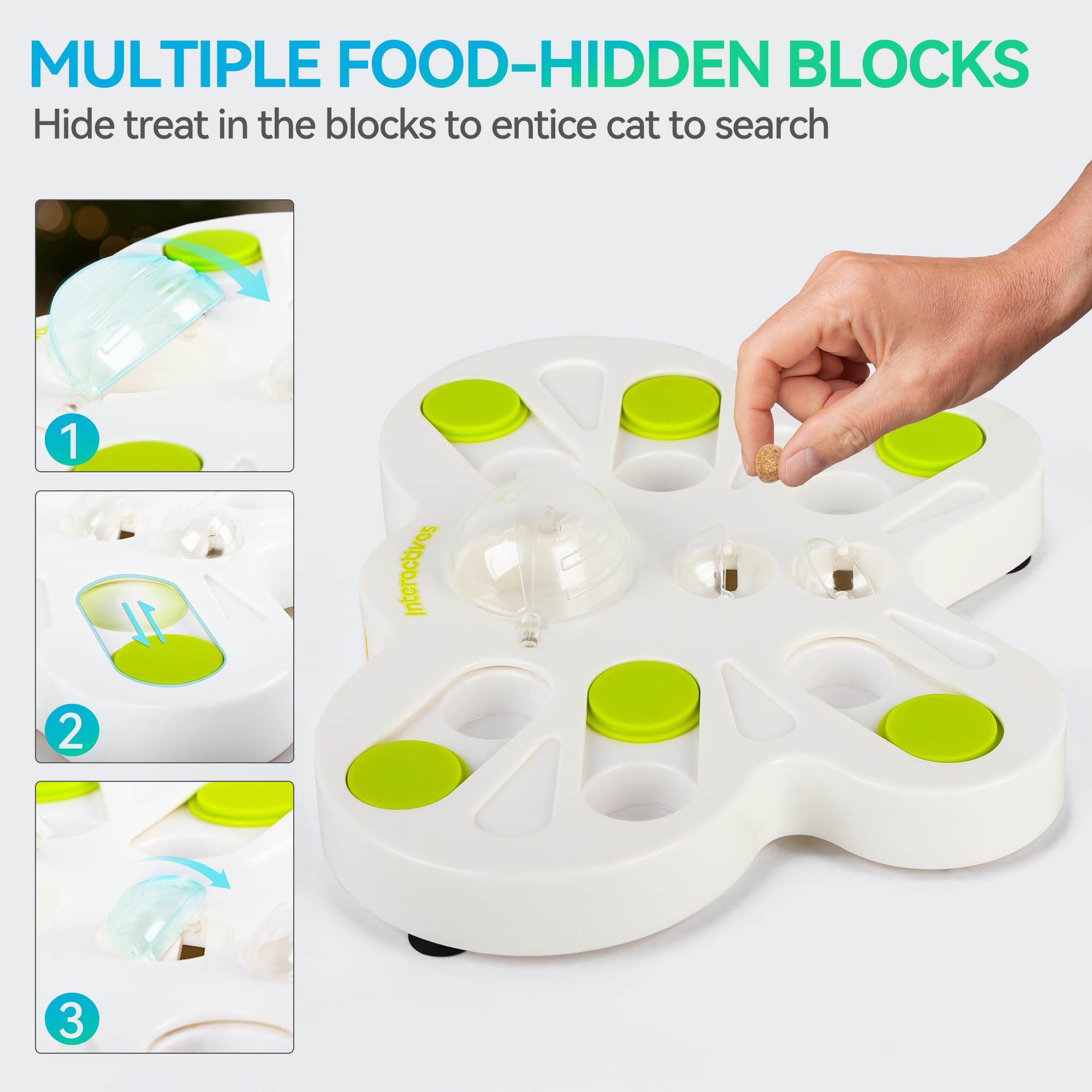 Interactive Cat Treat Puzzle Slow Feeder - Butterfly Shape Enrichment Toy for Indoor Kittens | Stimulating Maze Food Dispenser for Mental Exercise & Boredom Relief | Perfect for Mealtime Fun & Behavior Training
