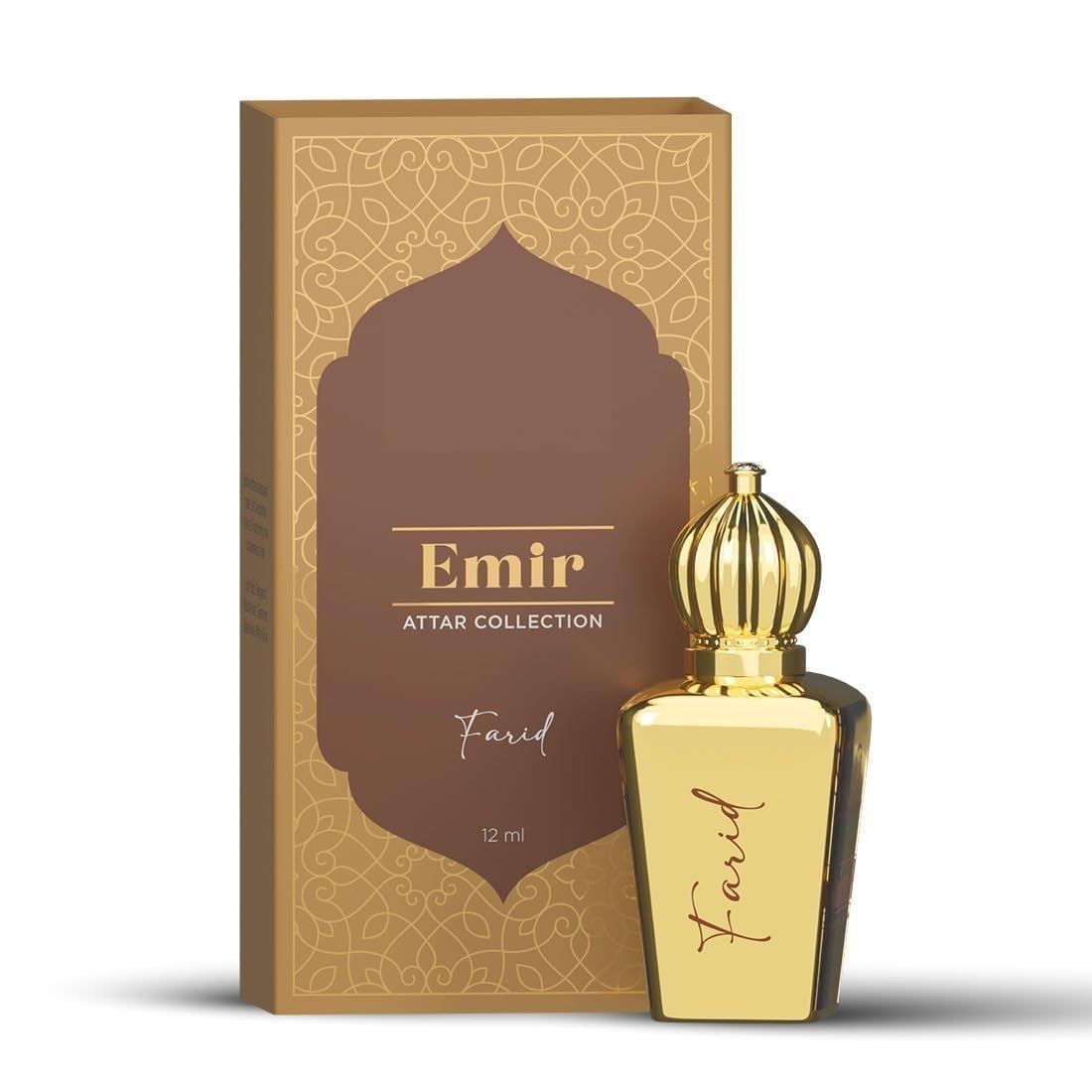 Premium Attar Perfume Oil for Men - Farid Emir Collection | 35% Highly Concentrated Long-Lasting Fragrance | Perfect for Daily Wear, Special Occasions & Gift Giving