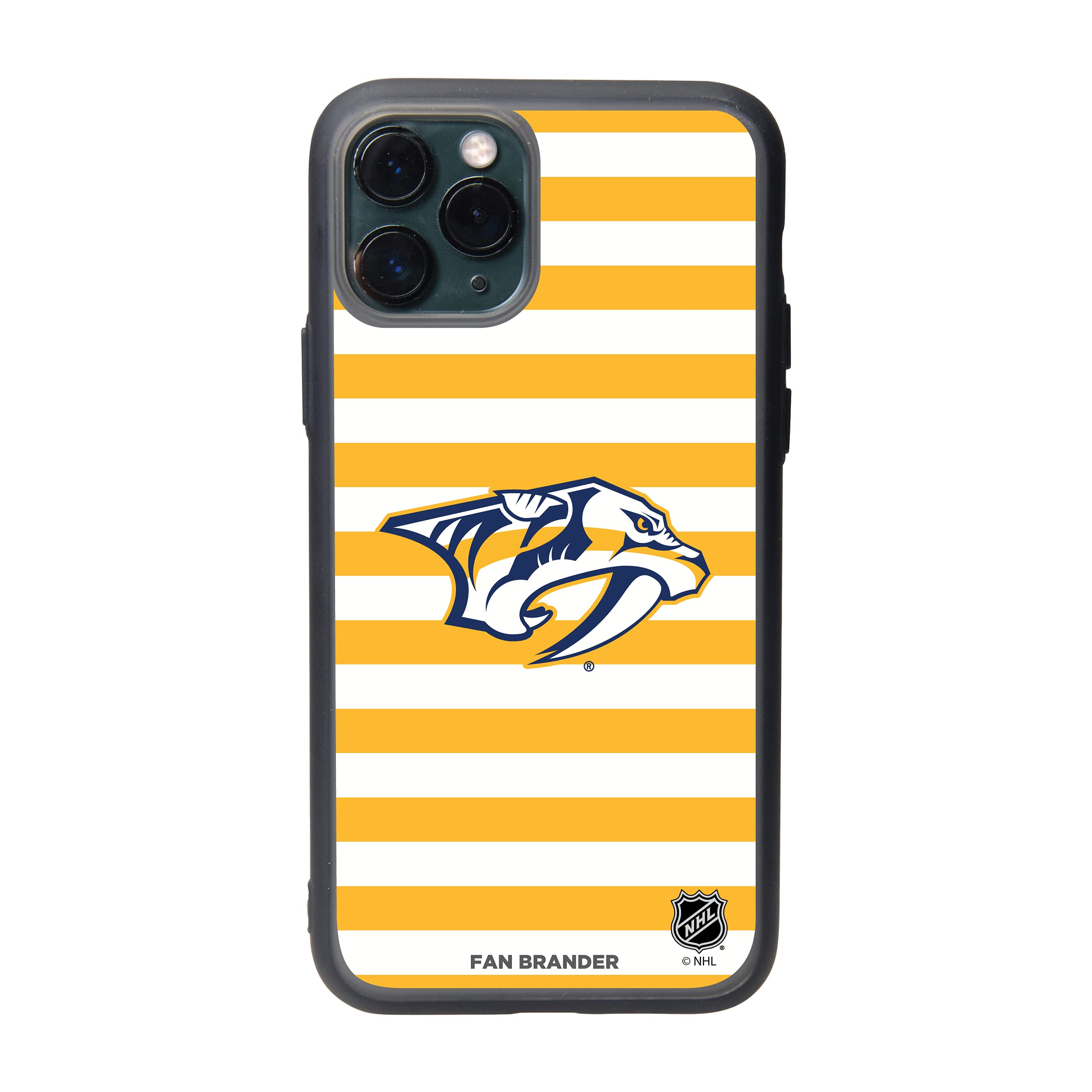 NHL Team Logo Phone Case with Stripes Design - Durable Protective Cover for iPhone & Samsung | Perfect for Game Day & Sports Fans