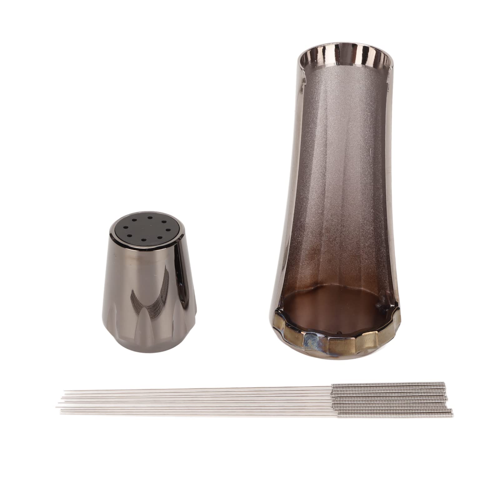 Premium Stainless Steel Espresso Coffee Needle Stirrer with Stand - Barista Tool for Even Coffee Powder Distribution - Perfect for Home Kitchen & Professional Use (Grey) | Ideal for Espresso Preparation, Latte Art & Coffee Brewing