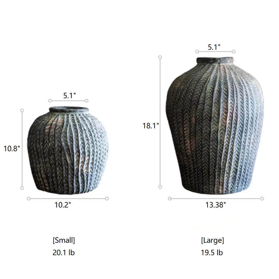 Handmade Cement Vase - Modern Geometric Plant Pot for Succulents & Flowers | Home Decor, Office Desk, Wedding Centerpiece