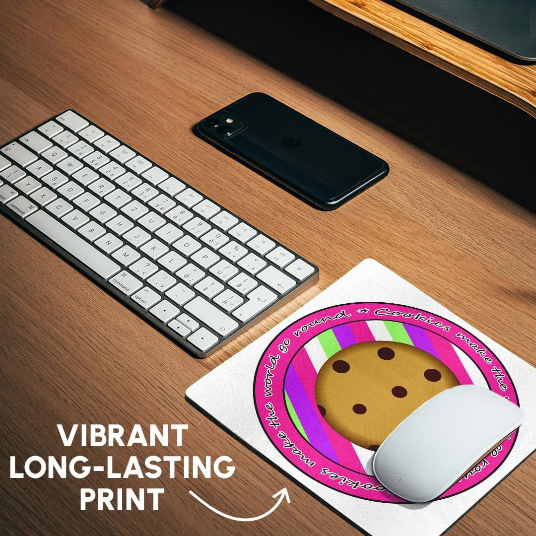 3D Rose 8x8 Inch Non-Slip Mouse Pad - 