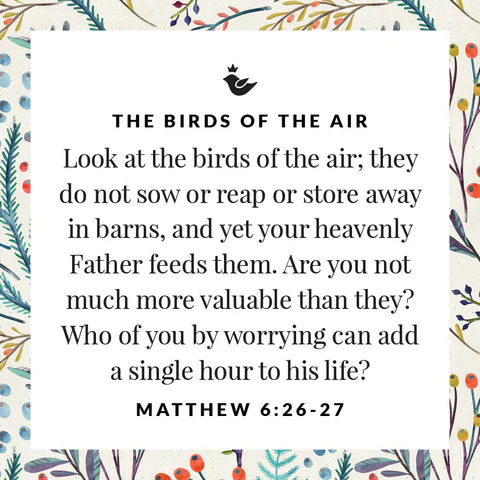 Sterling Silver Birds of the Air Link Bracelet with Matthew 6:26-27 Bible Verse - Elegant Christian Jewelry Gift for Women, Perfect for Church, Weddings & Daily Wear