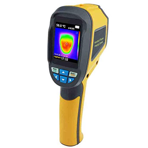 60x60 Infrared Thermal Imaging Camera - 3600 Pixel High Resolution Heat Detection Device for Medical, Industrial & Automotive Use | Temperature & Emissivity Tester for Building Inspection, Electrical Maintenance & HVAC Diagnostics