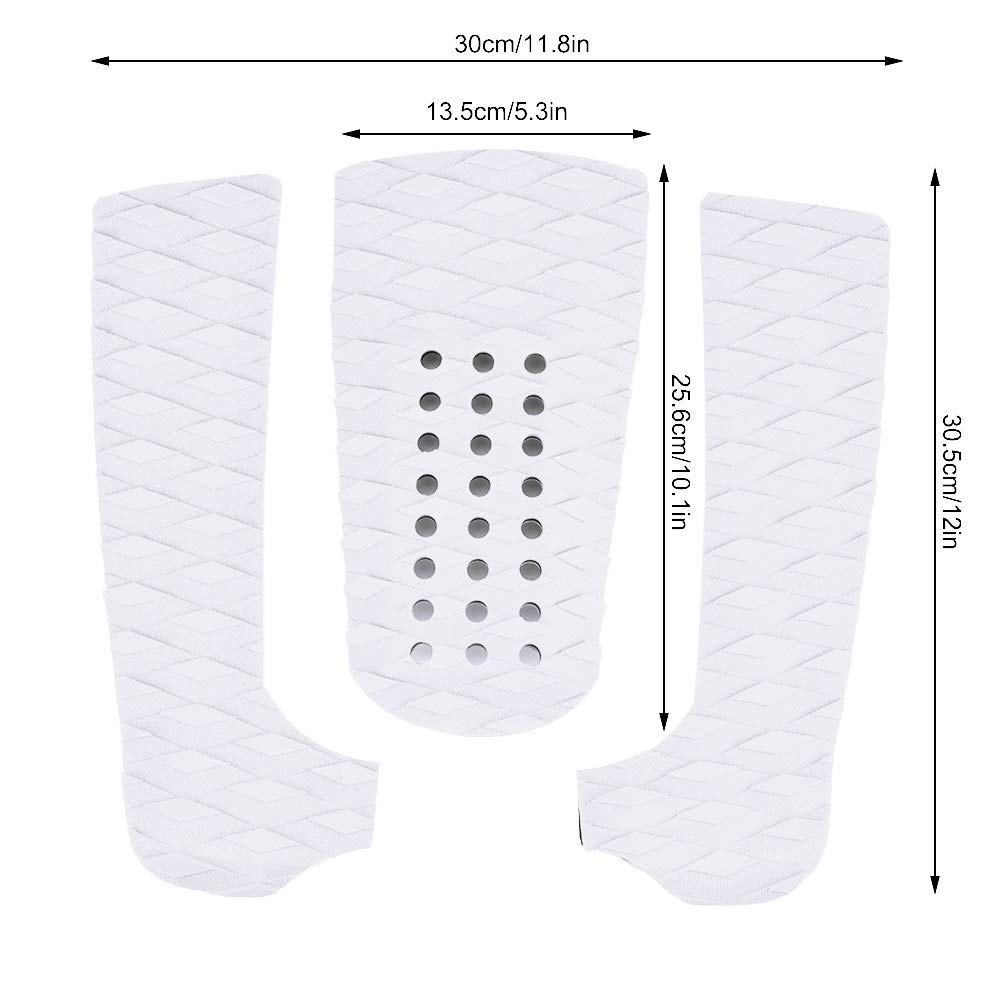 Premium EVA Surfboard Traction Pad - Anti-Slip & Anti-Skid Surf Grip Pad for Enhanced Performance (White) - Perfect for DIY Surfboard Upgrades & Wave Riding Safety Accessories
