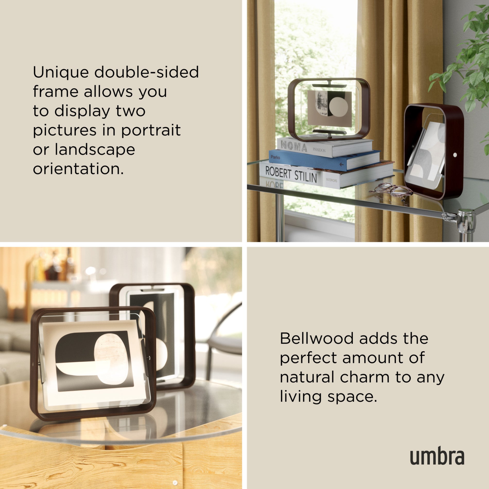 Bellwood Picture Frame - Elegant Wooden Photo Frame for Wall & Tabletop Display - Perfect for Home, Office, and Gift Decor
