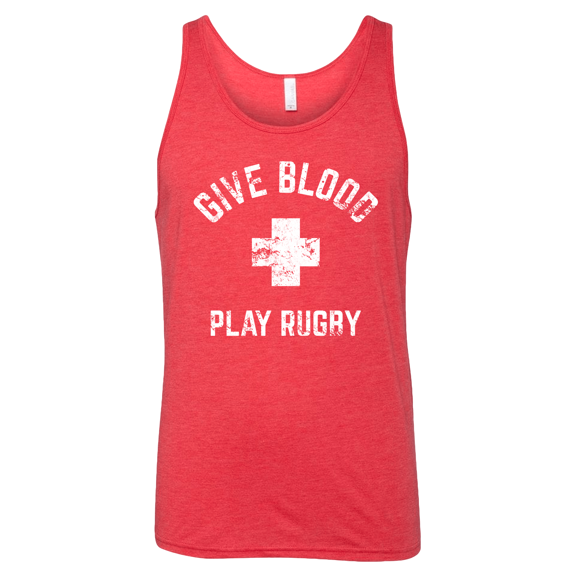 Give Blood Play Rugby Tank Top - Comfortable & Stylish Rugby Shirt for Men & Women - Perfect for Rugby Games, Workouts & Casual Wear