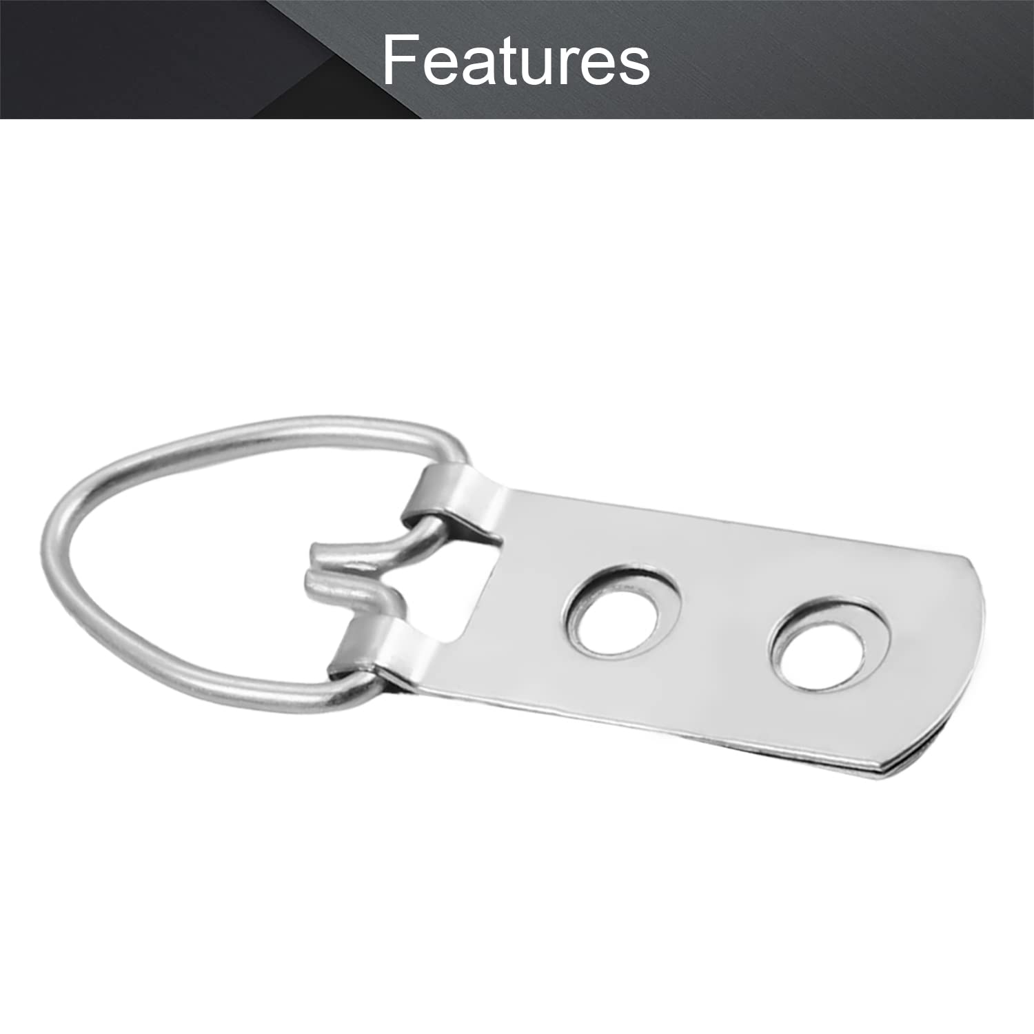 MroMax 30PCS Silver Picture Frame Buckles for Home Photo Hanging Decor