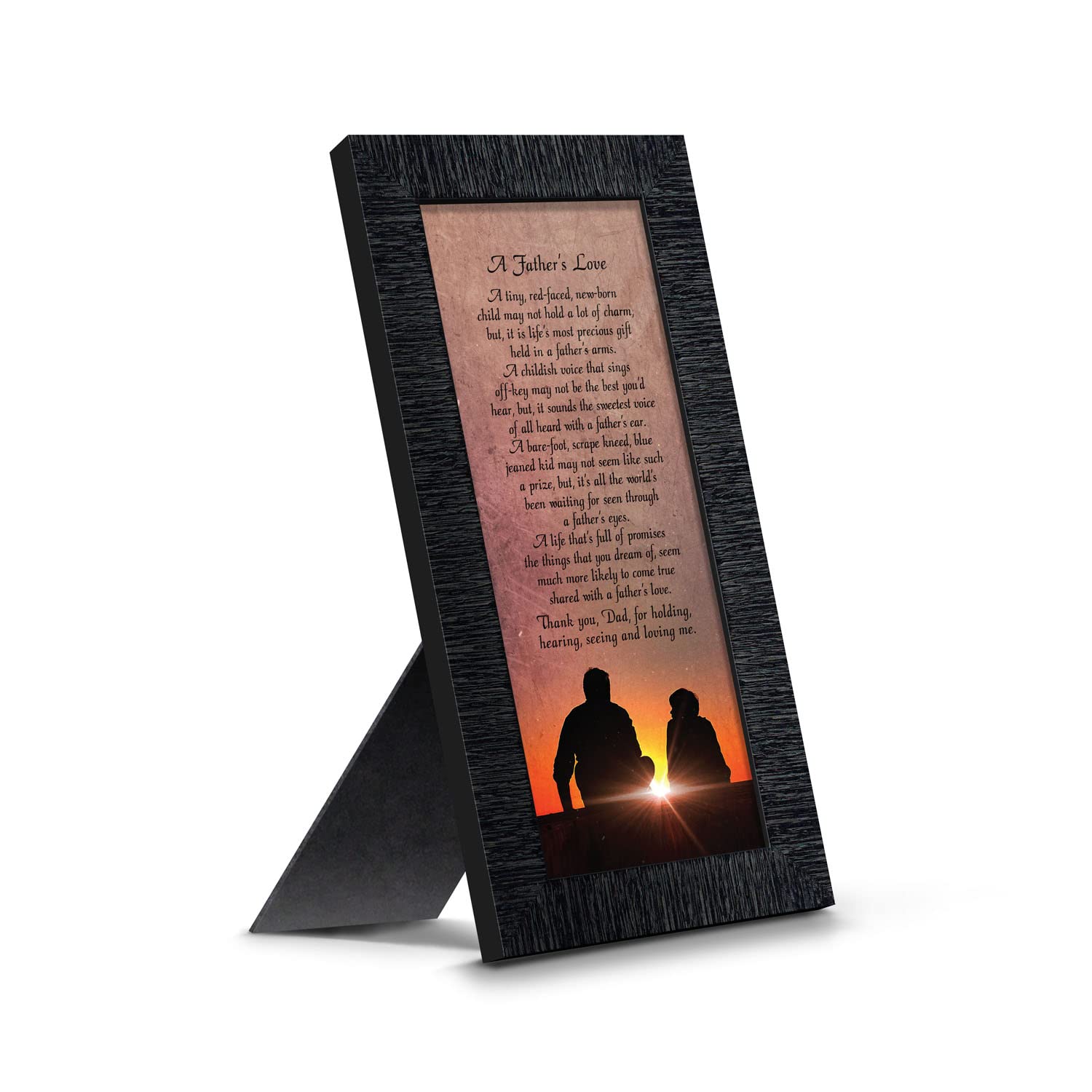 Personalized Picture Frame for Dad - Best Father's Day Gift from Son or Daughter | Crossroads Home Décor 7339CH | Perfect for Office Desk, Living Room, or Bedroom Display