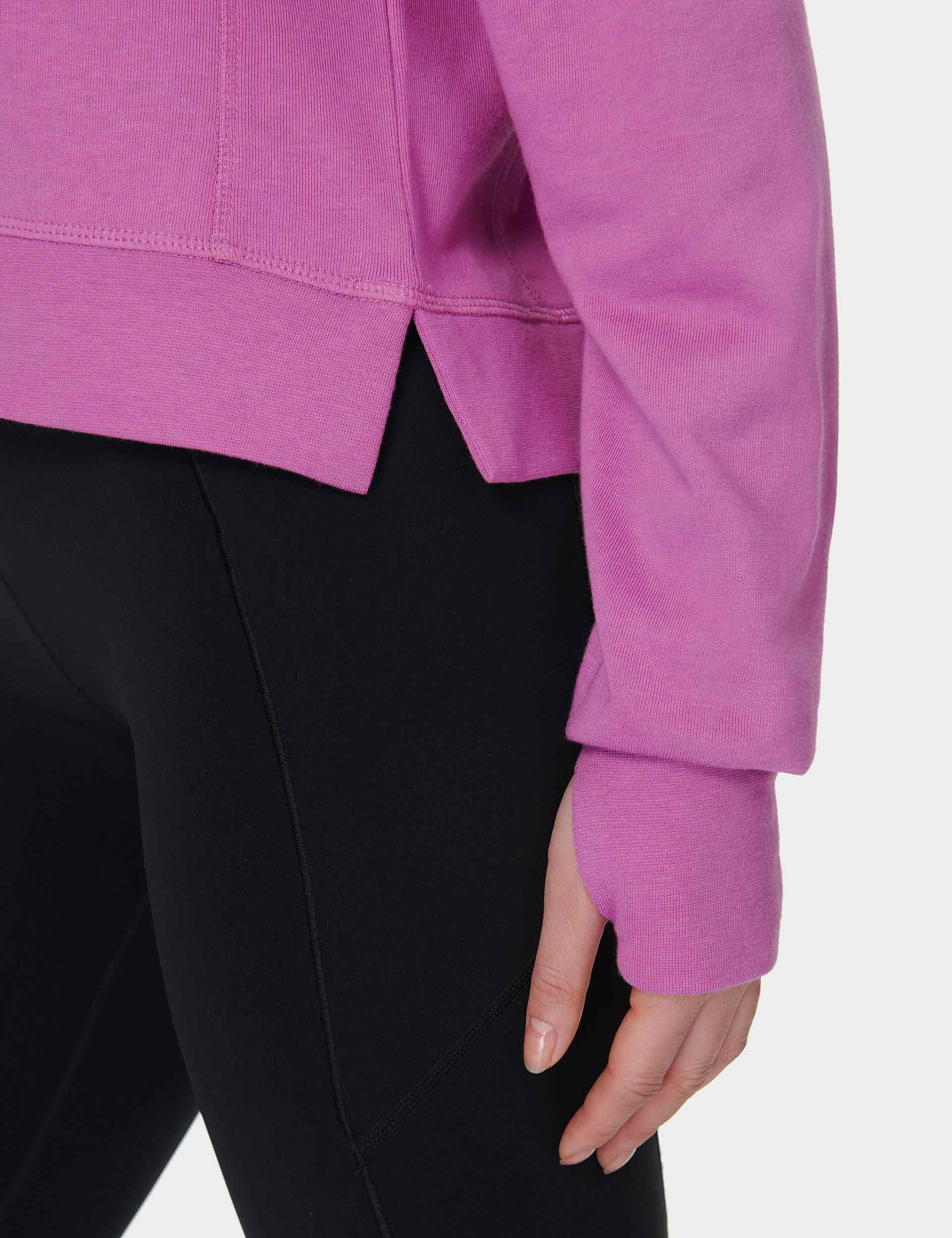 After Class Crop Sweatshirt - Allium Pink | Trendy Oversized Pullover for Women | Perfect for Casual Wear, Gym, and Street Style