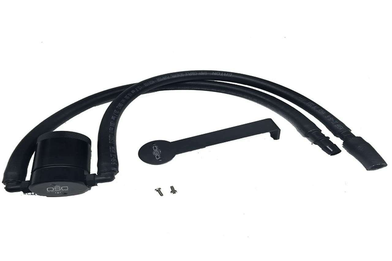 J&L Oil Separator 3.0 - Compatible with 2012-2017 Jeep Wrangler JK 3.6L Driver Side (Black) | PCV Breather System | Reduces Oil Consumption & Engine Sludge | Off-Road & Daily Driving Performance Upgrade