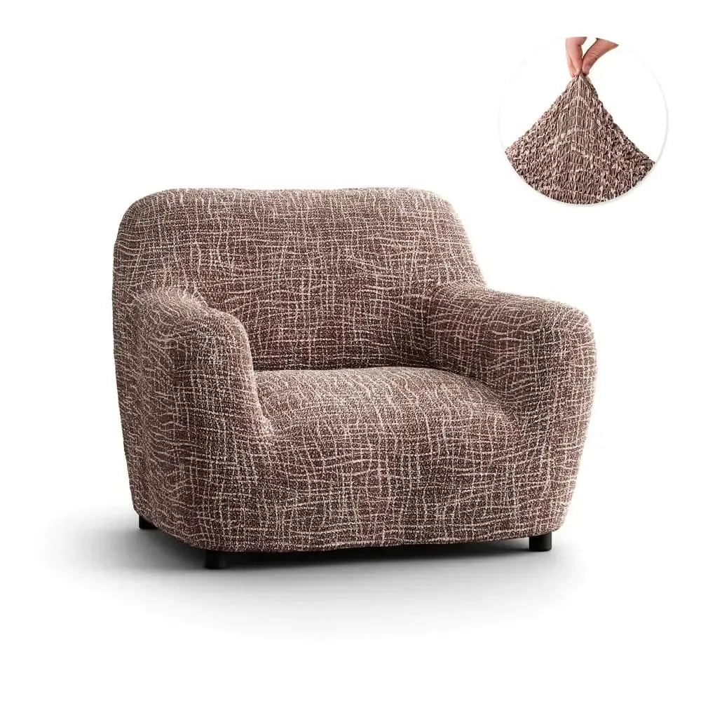 Microfiber Printed Armchair Slipcover - Stretchable Furniture Protector for Living Room, Bedroom & Office - Easy Washable Sofa Cover for Home Decor