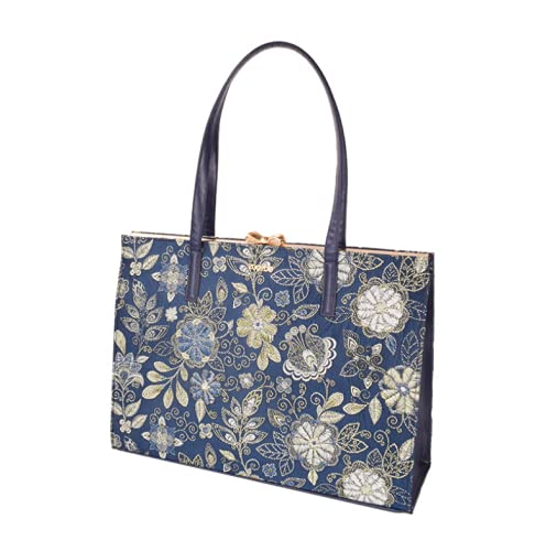 Stylish Large Blue Tote Bag for Women 15