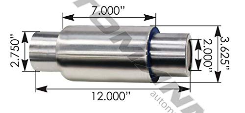 Hendrickson CB34012 M1974UB Center Beam Bushing Poly 340 Series with T-Rods & Welded Plug - Heavy Duty Trailer Suspension Replacement Part for Semi Trucks & Commercial Vehicles