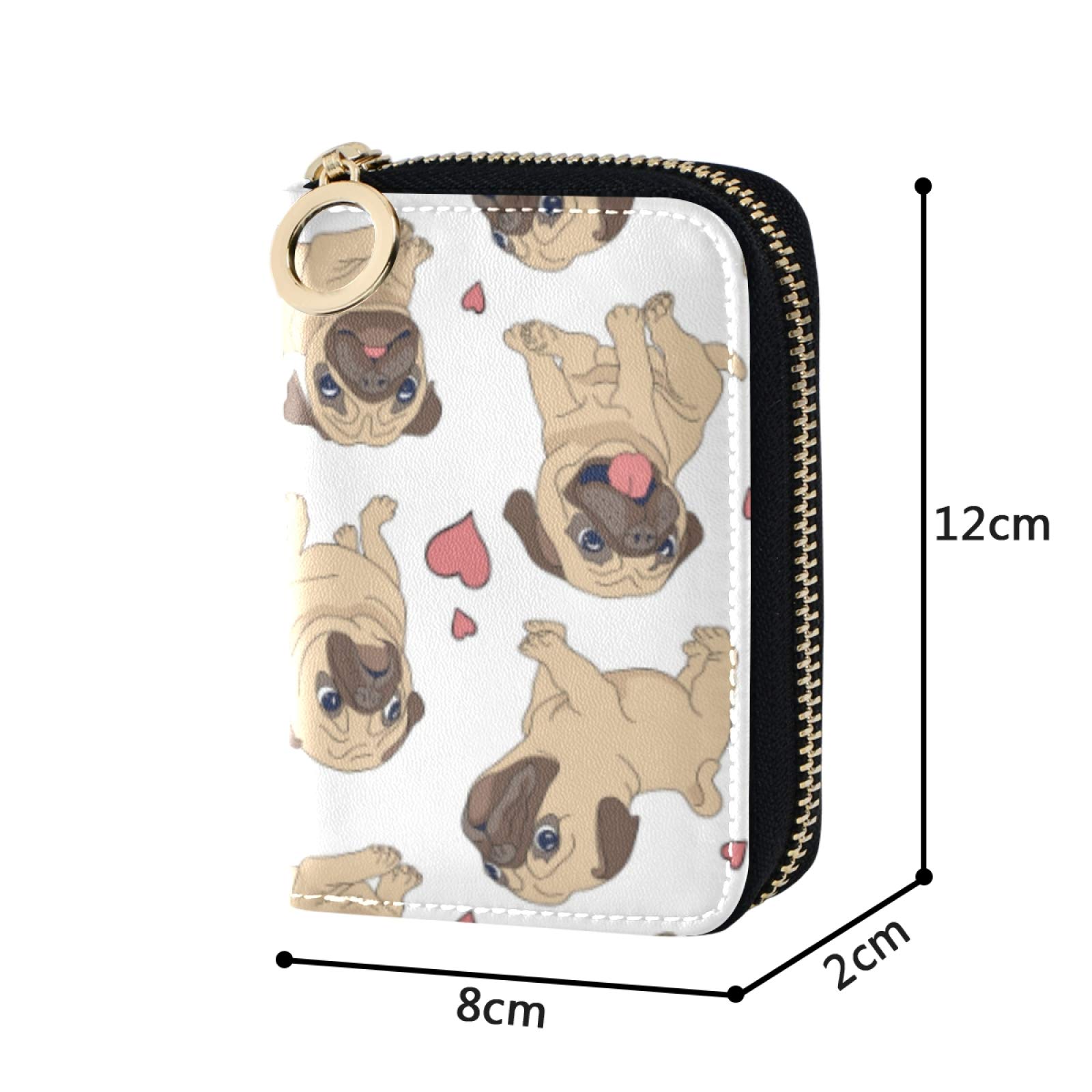 MOYYO RFID Blocking Leather Zipper Wallet for Women - Stylish Printed Credit Card Holder with Multiple Slots | Perfect for Travel, Shopping & Everyday Use