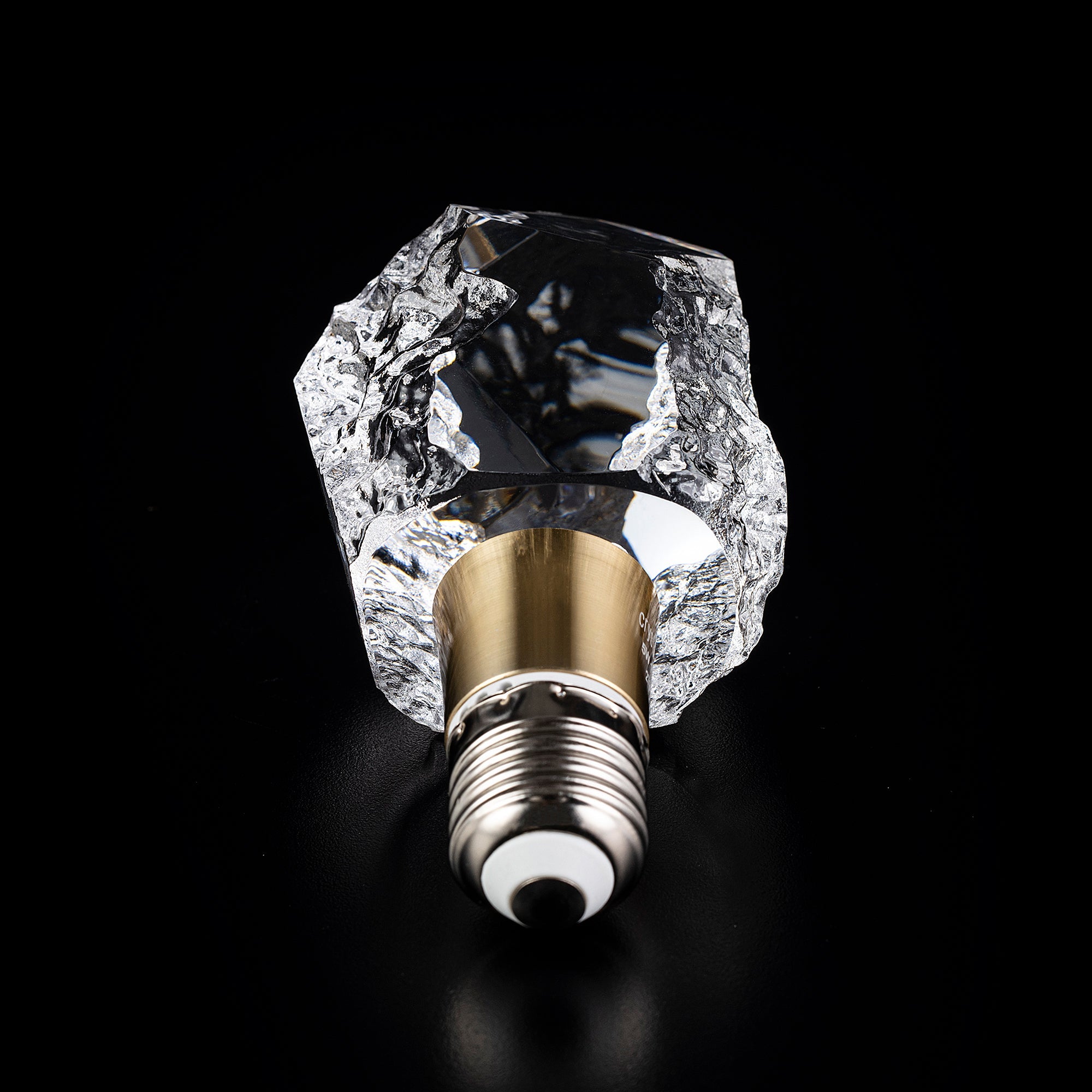 Natural Geode Crystal LED Light Bulb - Energy Efficient Decorative Lighting for Home, Bedroom, Meditation & Yoga Spaces