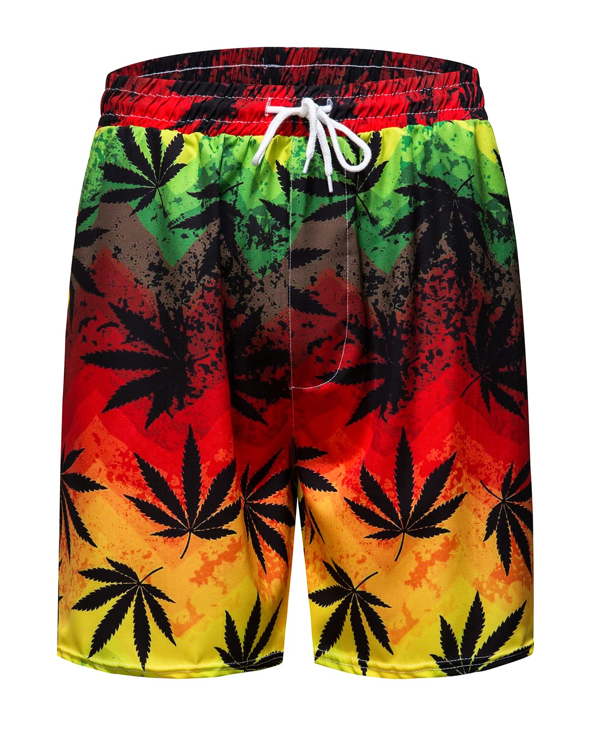 **TUNEVUSE Men's Hawaiian Shirts and Shorts Set - 2-Piece Tropical Beach Outfit with Floral Print & Bucket Hat for Summer Vacation, Luau Party, and Casual Wear**