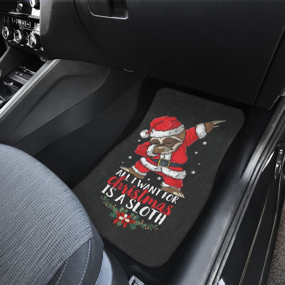 Premium Sloth Car Floor Mats - All Weather Protection, Non-Slip Design for Christmas Gifts - Perfect for SUV, Sedan & Truck Interior Accessories