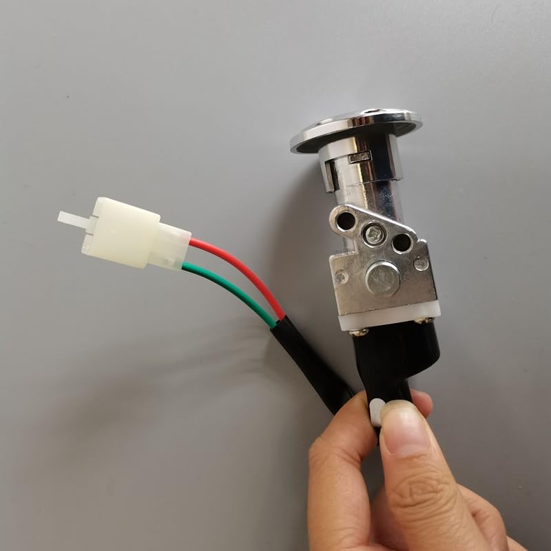 Motorcycle Ignition Key & Switch - Universal Electric Bike Scooter E-Bike Lock with 2 Keys - Waterproof Durable for Harley Honda Yamaha (Perfect for Daily Commuting & Off-Road Adventures)